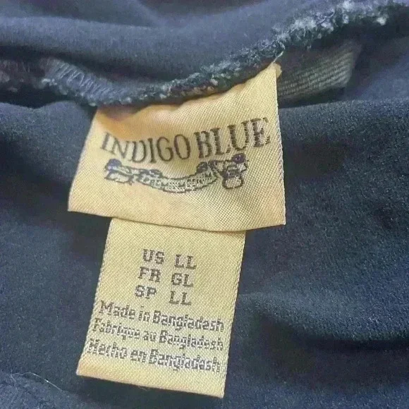 Indigo Blue Maternity Skinny Jeans Size Large Long Blue Denim - Picture 7 of 7